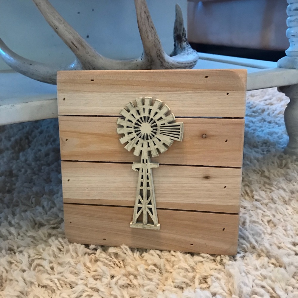 Custom made small windmill sign